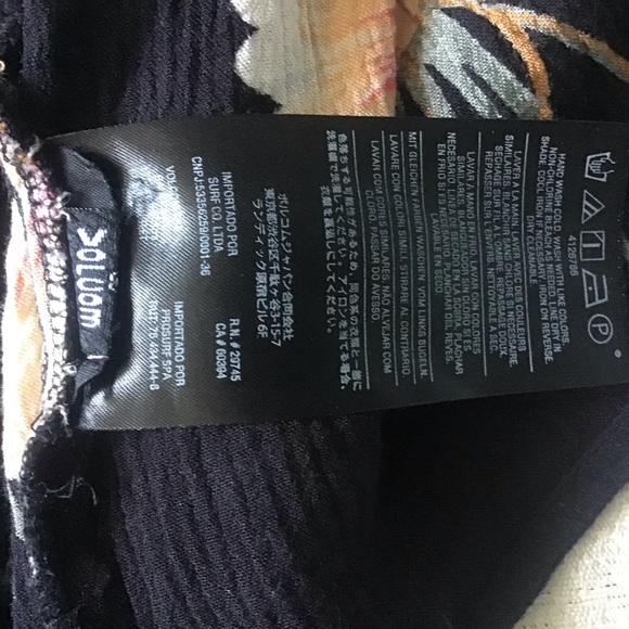 Volcom High Low Button Front Dress Small Cover-Up Floral Print Midi Length - Picture 9 of 14